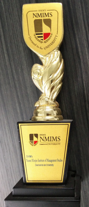 Award for Appreciation by NMIMS Deemed-To-Be University